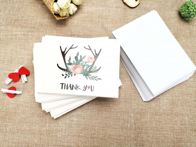 300gsm Coated Paper Custom Card Printing For Small Business Lamination CMYK Color 4