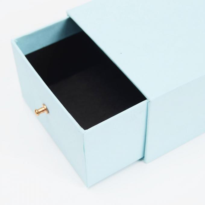 CMYK Printed Reusable Paper Cardboard Drawer Sliding Necklace Earring Bracelet Ring Box 7