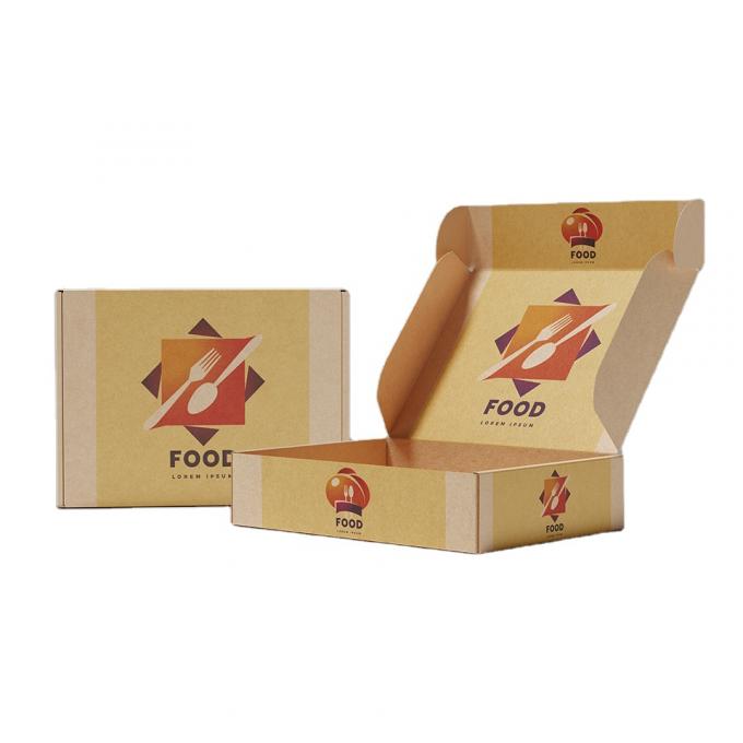 Food Grade Custom Printed Eco 10/12/14/20 Inch 35cm Kraft Corrugated Cardboard Pizza Packing Box With Logo 8