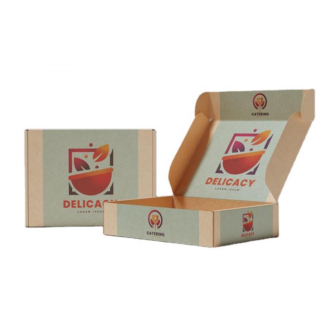 Food Grade Custom Printed Eco 10/12/14/20 Inch 35cm Kraft Corrugated Cardboard Pizza Packing Box With Logo 6