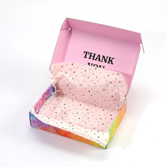 Custom Logo Printed Corrugated Mailer Boxes for Gift Packaging and Shredded Paper 8