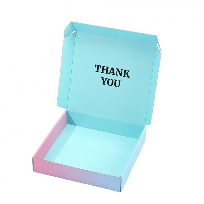 Custom Logo Recyclable Color Corrugated Soy Ink Packaging Mailer Box Shipping Paper Boxes 7