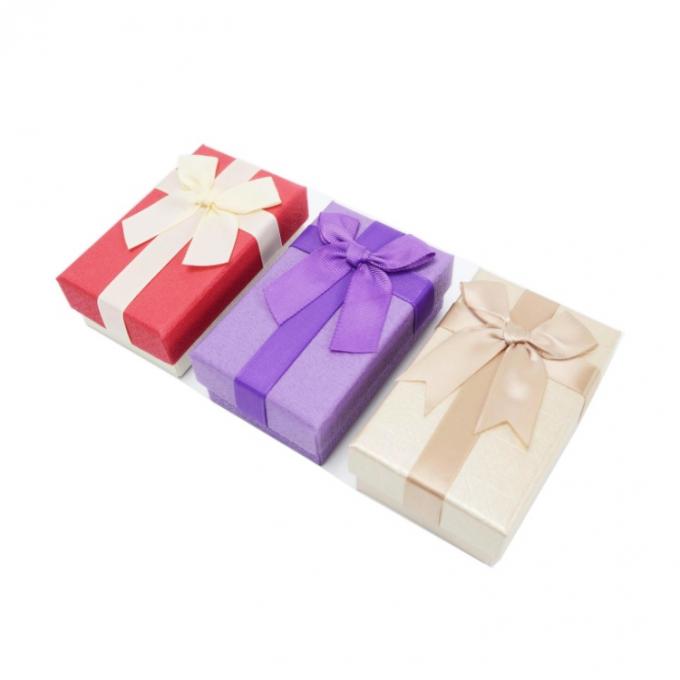 Custom Logo Color Box for Small Paper Jewelry Packaging Ribbon Bow Retail Stand Box 6