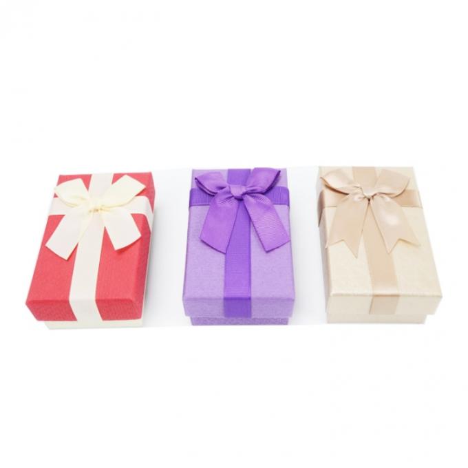 Custom Logo Color Box for Small Paper Jewelry Packaging Ribbon Bow Retail Stand Box 7