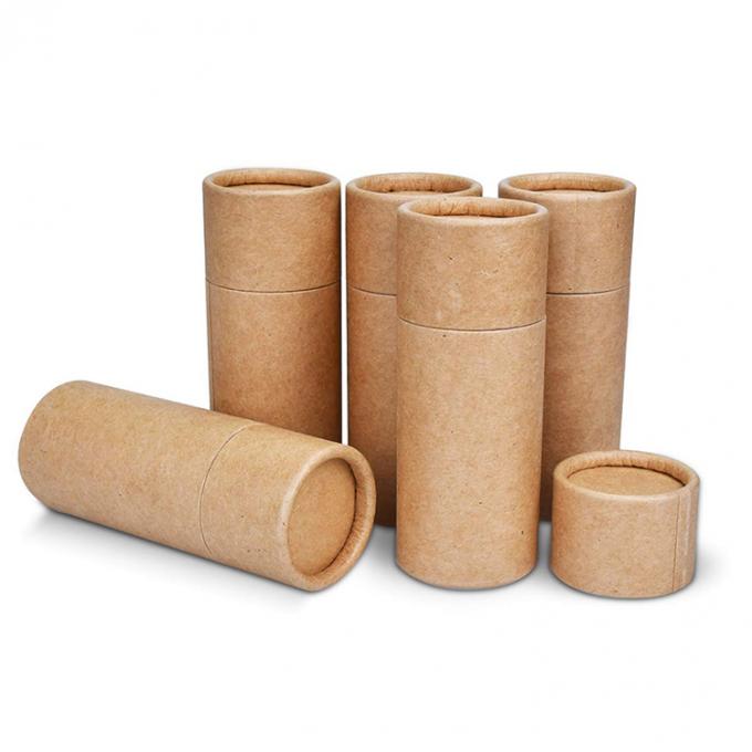 Corrugated Board Non-Toxic Essential Oil Bottle Packaging Kraft Paper Tube Box for Gift 0