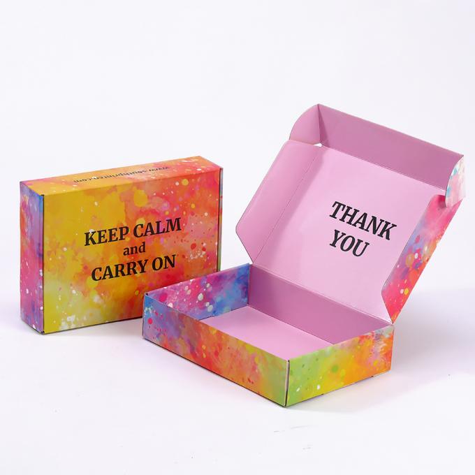 Colorful Printing Cardboard Mailer Box Custom Size Accepted For Garment Packaging Gift 6