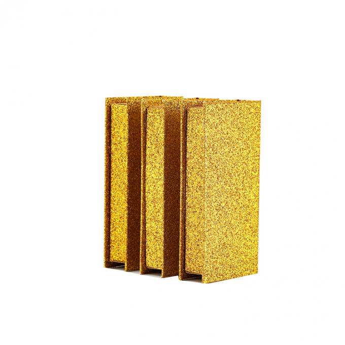 Colorful Glitter Shiny Rose Gold Magnetic Empty Eyelash Packaging Box with Custom Logo 8