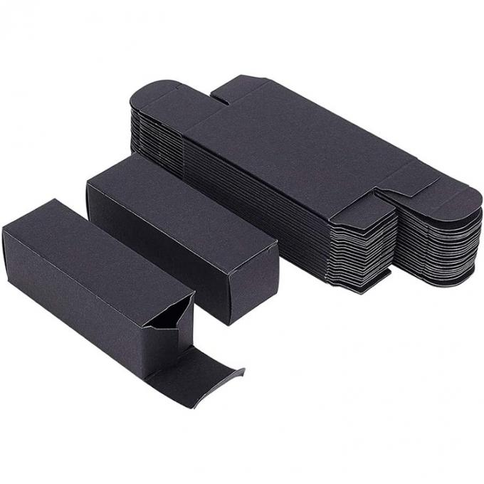 Custom Black Empty Cosmetics Lipstick Lip Gloss Packaging Paper Boxes For Lipstick Tube 0