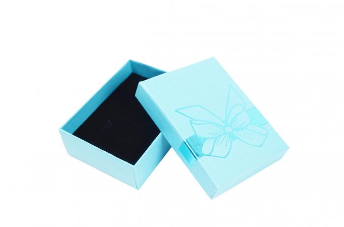 Customized Print Logo Jewelry Box with Coated Paper and Top-bottom Cover Lid Base 7