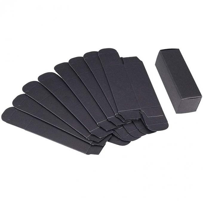Custom Black Empty Cosmetics Lipstick Lip Gloss Packaging Paper Boxes For Lipstick Tube 3