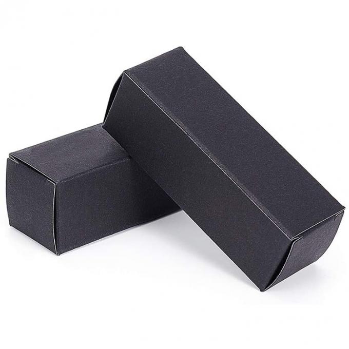 Custom Black Empty Cosmetics Lipstick Lip Gloss Packaging Paper Boxes For Lipstick Tube 4