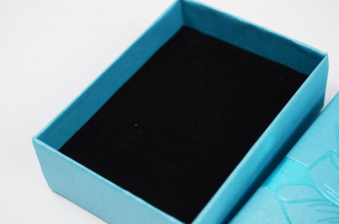 Customized Print Logo Jewelry Box with Coated Paper and Top-bottom Cover Lid Base 8
