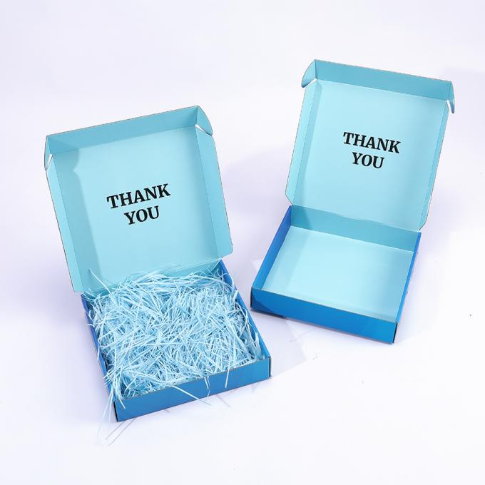 Retail Stand Box Folders Durable Corrugated Paper Packaging Box with Shredded Paper 6
