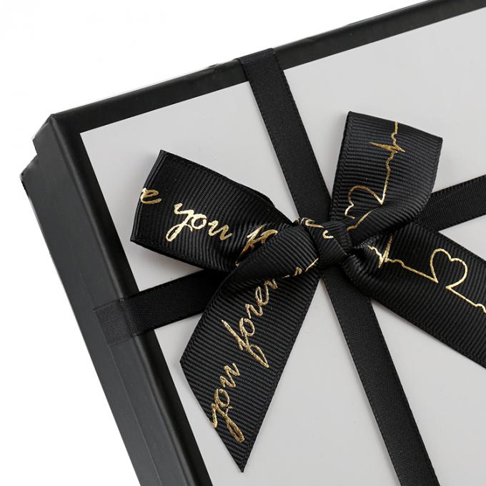Customized Die Cut Design Custom Order Accepted Printed Ribbon Luxury Paper Box for Gift 5