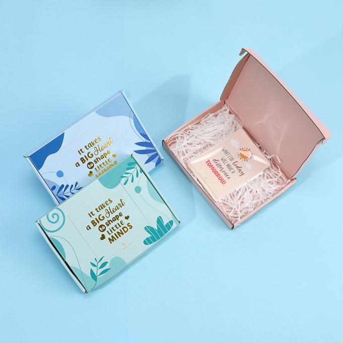 Glossy Lamination Retail Stand Box for Custom Logo Clothing Postal Corrugated Packaging 7