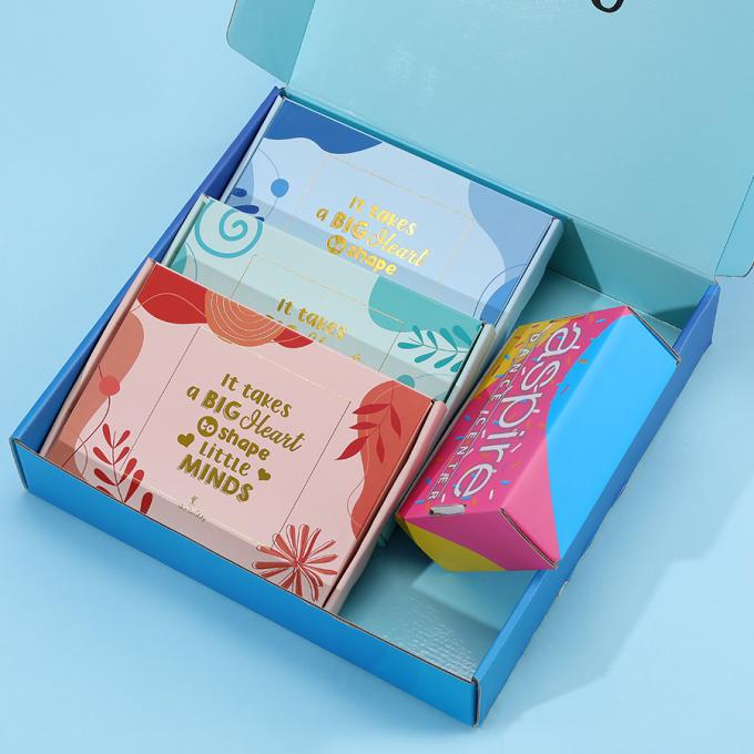 Glossy Lamination Retail Stand Box for Custom Logo Clothing Postal Corrugated Packaging 8