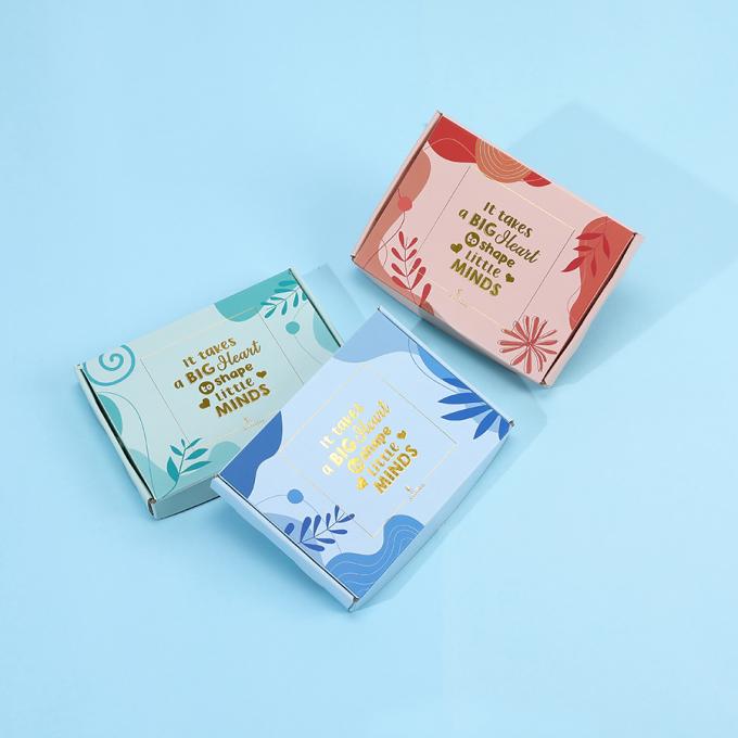 Glossy Lamination Retail Stand Box for Custom Logo Clothing Postal Corrugated Packaging 10