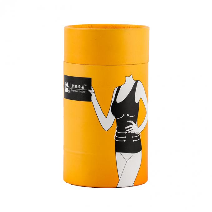 CMYK Pantone Colour Custom Design Cylinder Paper Tube Packaging Box for Clothing 1