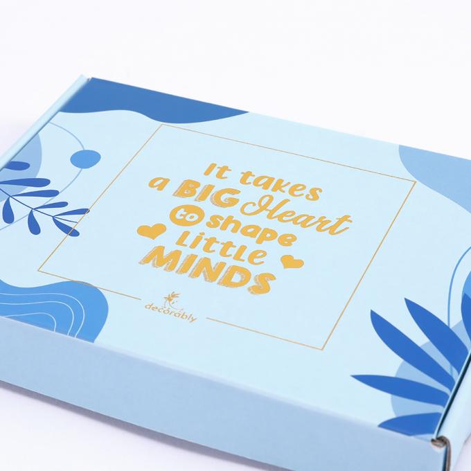 Recyclable Custom Logo Party Gifts Packaging Boxes Corrugated Paper Shipping Mailer Box 10