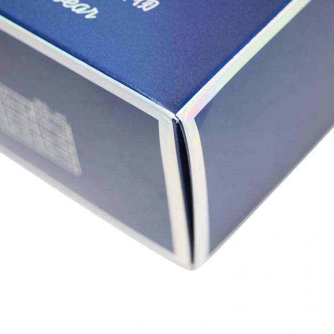 Printed Mens Socks Underwear Packaging Gift Box with Clear Window CMYK Pantone Colour 4