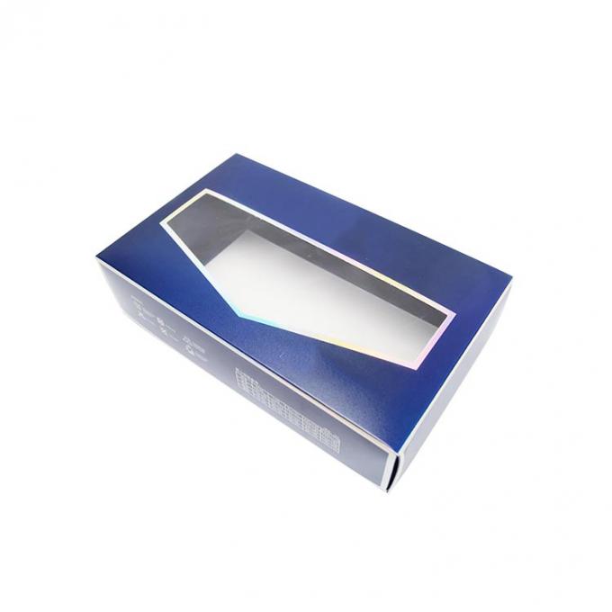Printed Mens Socks Underwear Packaging Gift Box with Clear Window CMYK Pantone Colour 3