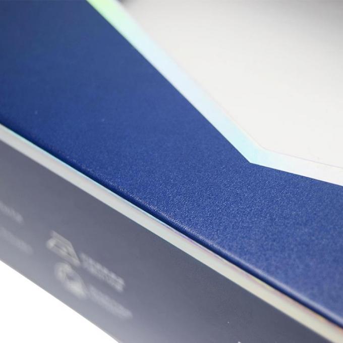 Printed Mens Socks Underwear Packaging Gift Box with Clear Window CMYK Pantone Colour 6