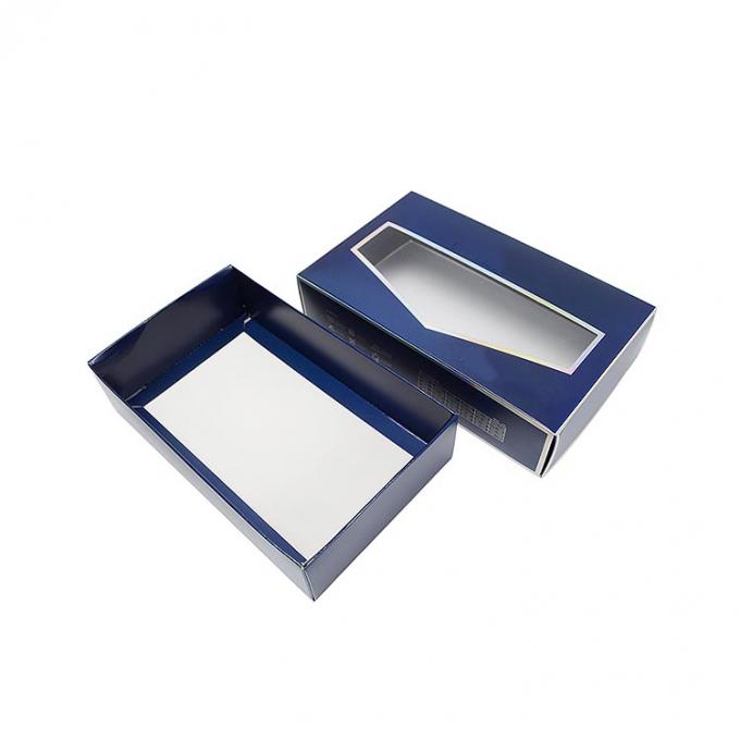 Printed Mens Socks Underwear Packaging Gift Box with Clear Window CMYK Pantone Colour 5