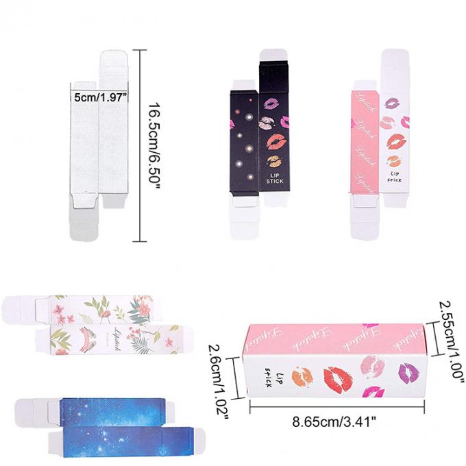 Logo Custom Logo Diy Lipstick Boxes Reusable Lipgloss Storage Tube Paper Cosmetic Box 1
