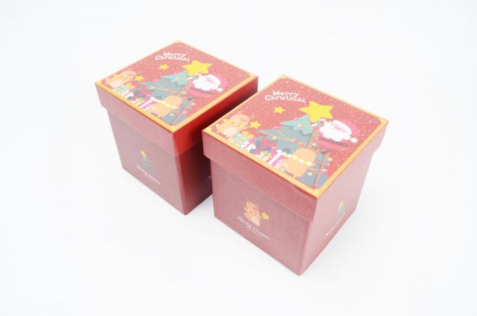 Retail Stand Box Material Christmas Packaging Gift Box With Custom Paper Lid And Base 6