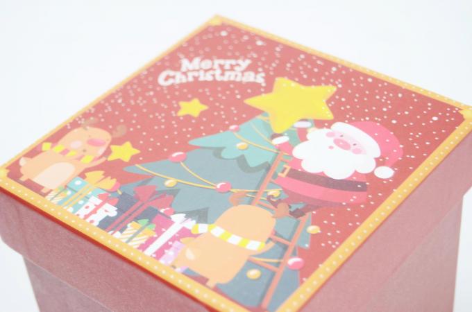 Retail Stand Box Material Christmas Packaging Gift Box With Custom Paper Lid And Base 8
