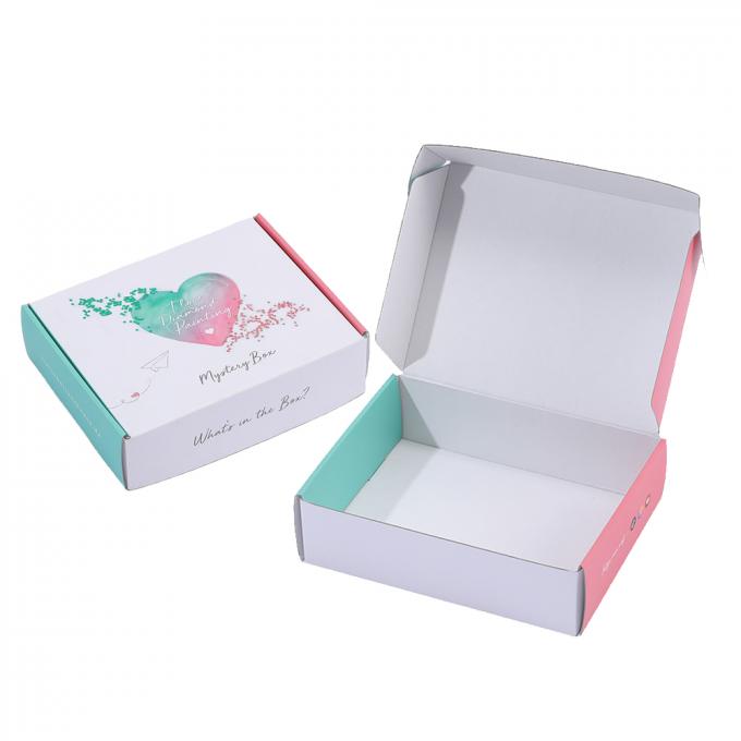 Custom Order Accepted Printing White Packaging Gift Box Corrugated Paper Mailer Box 6