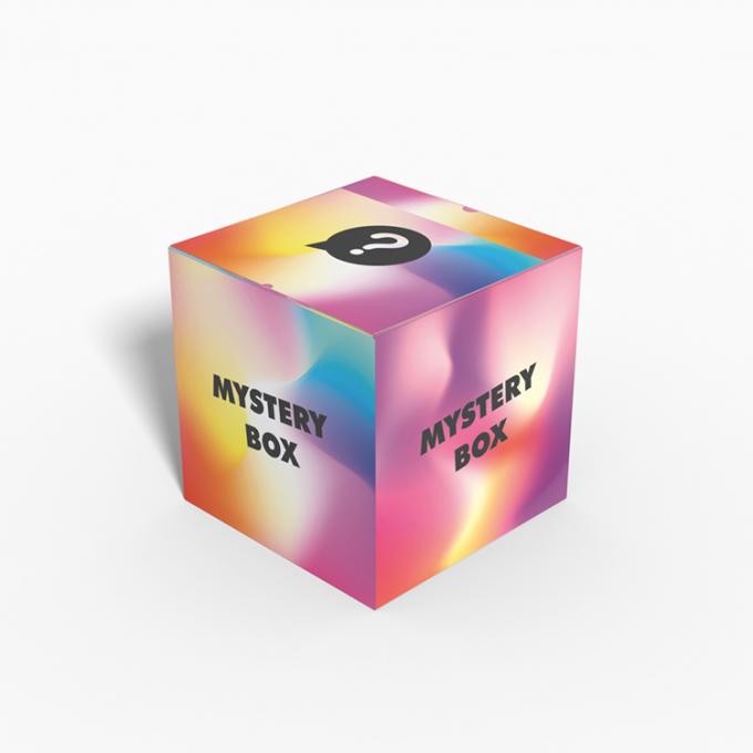 Custom Folding Lucky Gift Secret Caja Misteriosa Box Paper Innovate Empty Package 6