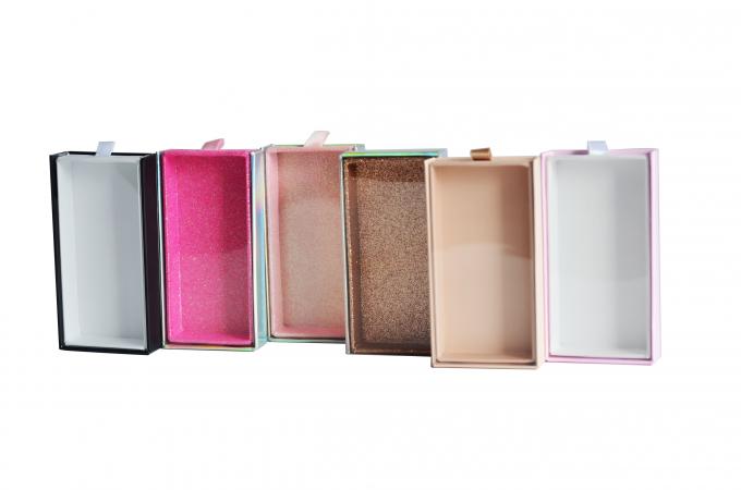 Private Label Beauty Lash Drawer Box with PVC Sleeve and CMYK Pantone Colour Printing 7