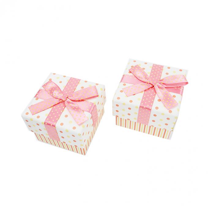 CMYK Pantone Colour Printing Retail Stand Box for Small Pink Craft Gift Jewelry Packaging 6