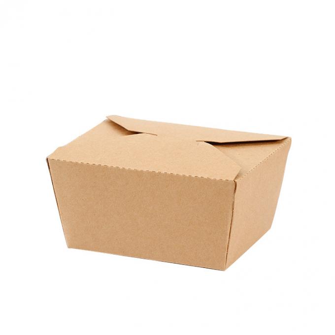 Customizable Disposable Packaging Kraft Whiteboard Takeaway Food Grade Paper Box 6