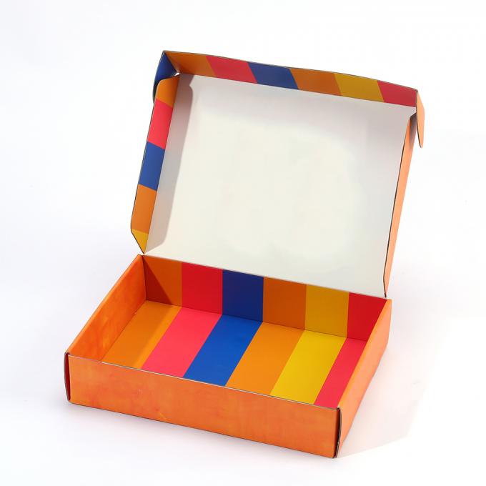 Custom Size Accepted Folding Corrugated Carton Clothes Packaging Paper Box with Design 6