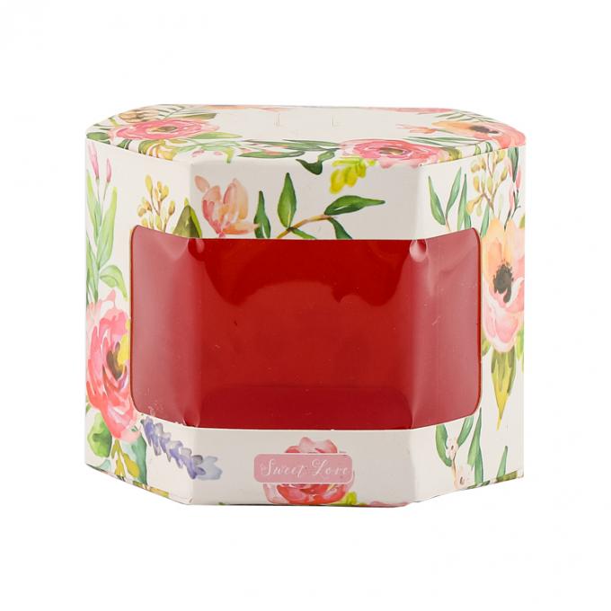 Custom Size Accepted Clear Window Round Candy Gift Paper Box With Ribbon For Promotion 9