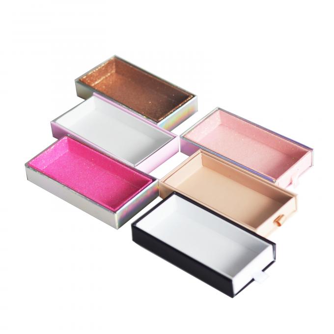 Square Slide Drawer Box for Individual Caja De Pestanas False Purple Eyelash Packaging 6