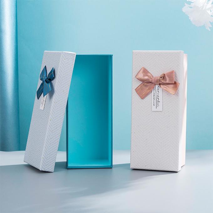 Gift Craft Packaging With Ribbon Custom Printed Small Lid And Base Perfume Paper Box 4