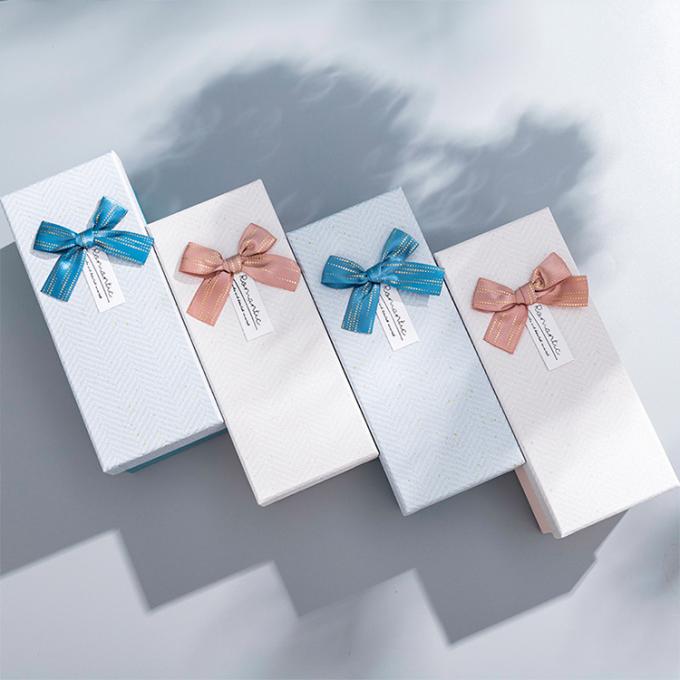 Gift Craft Packaging With Ribbon Custom Printed Small Lid And Base Perfume Paper Box 3