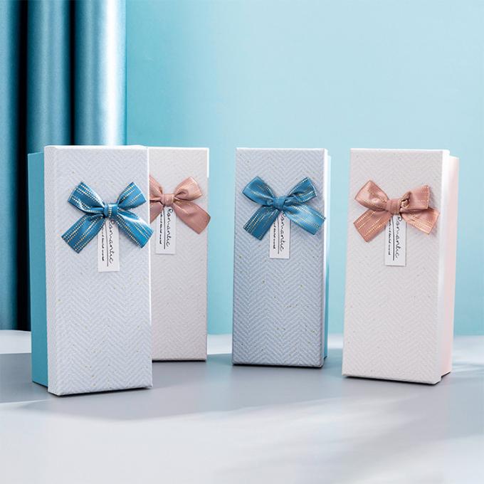 Gift Craft Packaging With Ribbon Custom Printed Small Lid And Base Perfume Paper Box 5