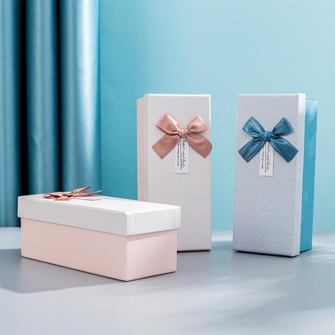 Gift Craft Packaging With Ribbon Custom Printed Small Lid And Base Perfume Paper Box 6