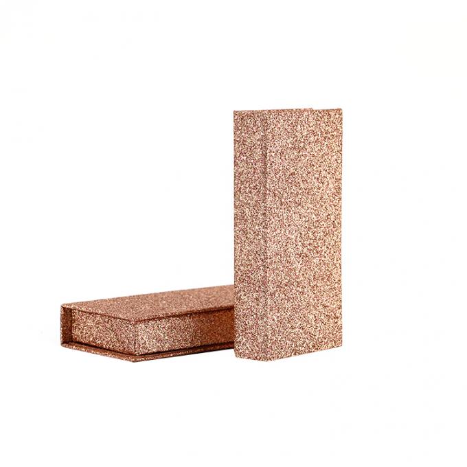 Retail Stand Box Custom Logo Printed Elegant Fashion Gift Cardboard Empty Glitter False Eyelash Packaging Box 3