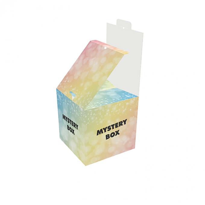 Custom Logo Coated Paper Color Printing Surprise Gift Packaging Foldable Mystery Box 2