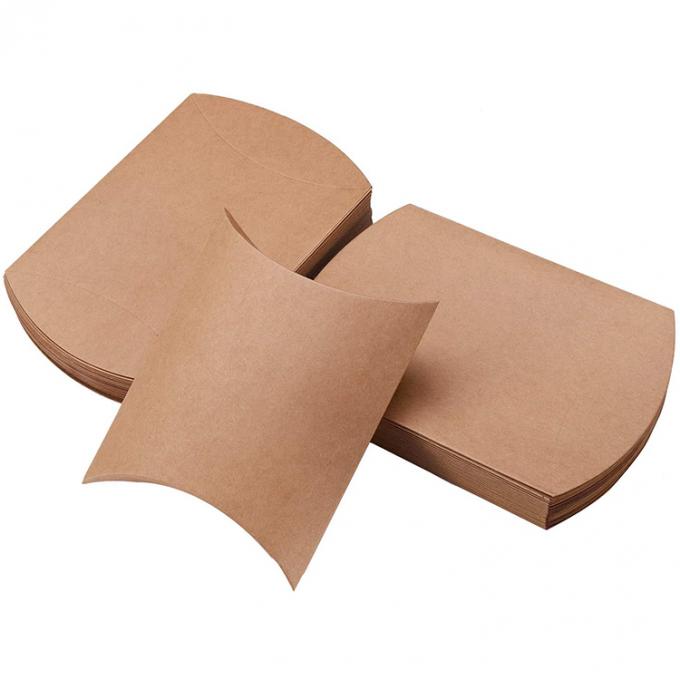 Custom Logo Heavy Duty Kraft Pillow Shape Candy Paper Box for Candy Storage Solution 8