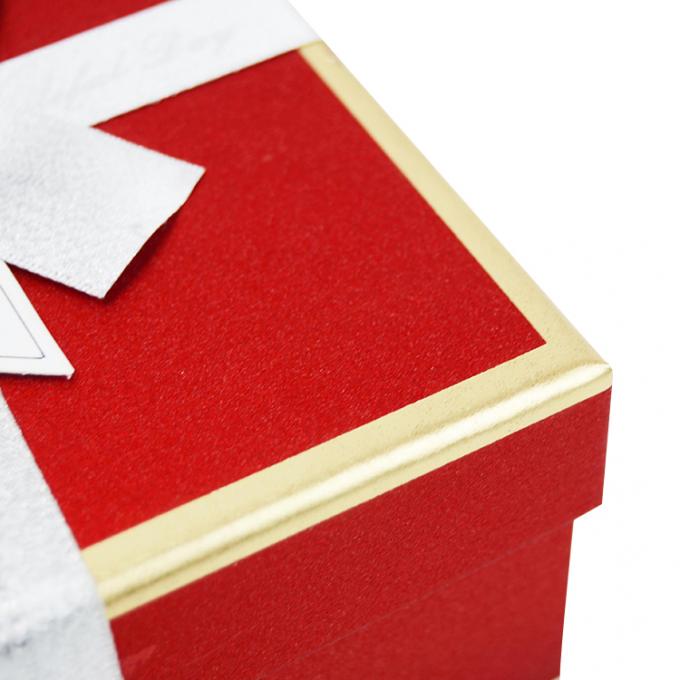 Customized Die Cut Square Cardboard Jewelry Gift Packaging Paper Box with Ribbon Lid 4