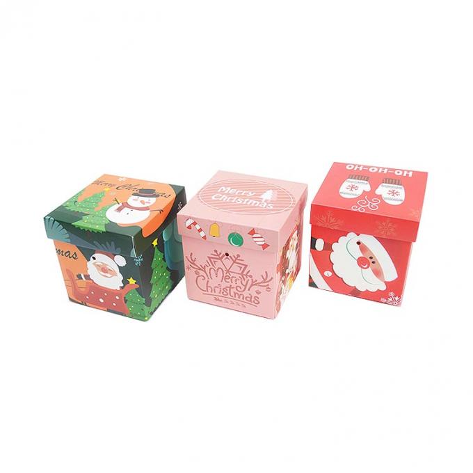 Other Gift Craft Custom Printed Christmas Decoration Cardboard Gift Paper Packaging Box With Lid And Base 1