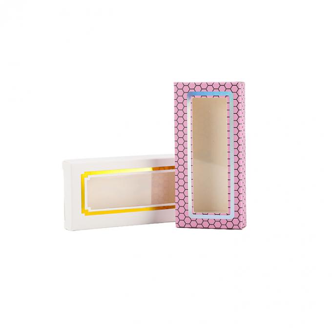 Cardboard False Lashes Packaging Box With Logo Printing CMYK Pantone Colour For Makeup 8