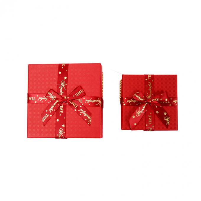 Elegant Wedding Party Present Gift Box with Handle and Lid Customized Die Cut Accepted 2