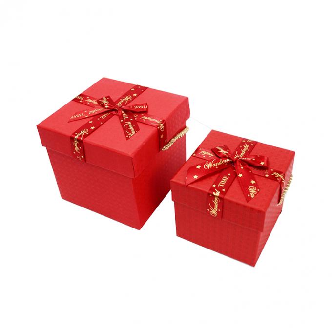 Elegant Wedding Party Present Gift Box with Handle and Lid Customized Die Cut Accepted 3